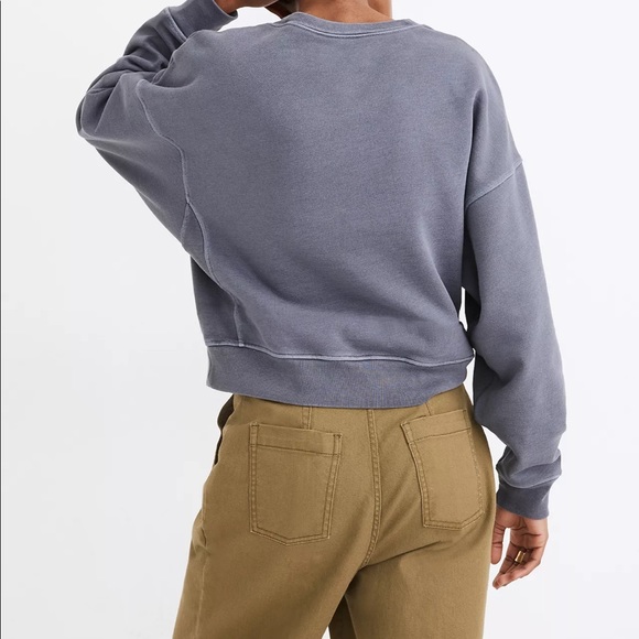 Madewell Rivet & Thread Logo Rib-Insert Sweatshirt - Picture 3 of 10